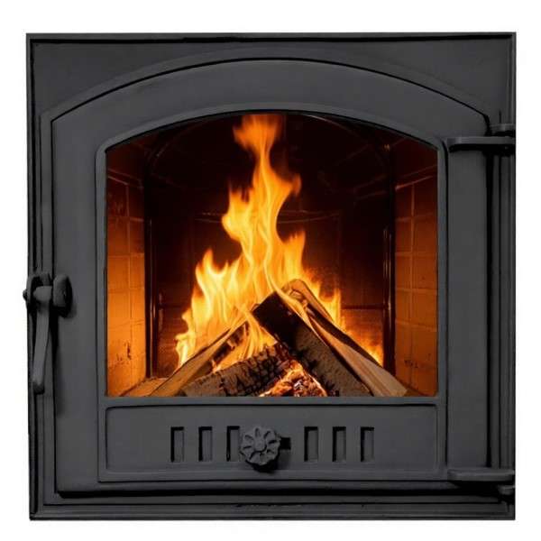 Чугунная дверца для камина "Style 50", 485х485 мм - фото №1