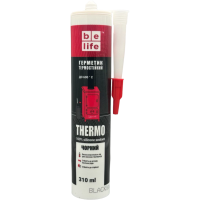 Герметик термостойкий силиконовый BeLife Thermo (310 мл) черный
