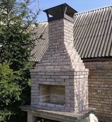 Мангал з гіперпресованої цегли
